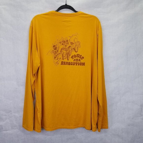 Patagonia Men's XXL Performance Crew Long Sleeve Tee "Tools For Revolution" Bike - Picture 2 of 14